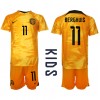 Nederländerna Steven Berghuis #11 Hemmaställ Barn VM 2022 Korta ärmar (+ Korta byxor)